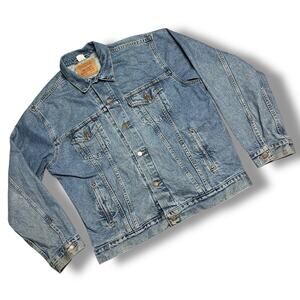 Vintage 90s Levi’s Type III Denim Trucker Jacket Jean 70507-0389 Sz XL